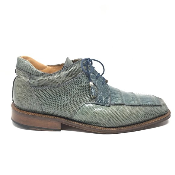 David Eden Ankle Boots Shoe Size 10 Blue Crocodile main image 6